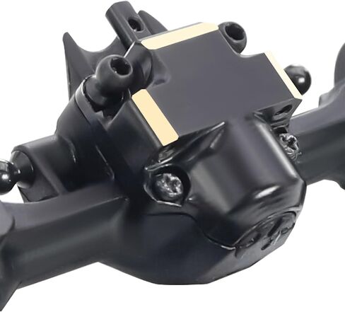SCX30 Black Coating Brass Front Rear Axle Cover Weights Diff Cover for RC Crawler AXIAL SCX30 Ford Bronco Jeep Wrangler JLU Upgrade Parts in Saudi Arabia