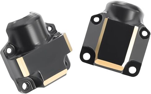 SCX30 Black Coating Brass Front Rear Axle Cover Weights Diff Cover for RC Crawler AXIAL SCX30 Ford Bronco Jeep Wrangler JLU Upgrade Parts in Saudi Arabia