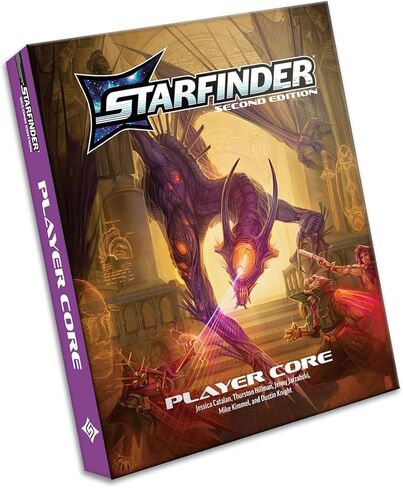 إصدار Starfinder Player Core Pocket - محمول 6.7 بوصة × 8.4 بوصة، كتاب قواعد كامل بغطاء ناعم، 10 سلالات، 6 فصول - لعبة تقمص الأدوار على الطاولة in Kuwait