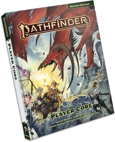 Pathfinder Player Core - الإصدار الثاني من كتاب القواعد بغلاف مقوى لألعاب تقمص الأدوار على الطاولة، دليل كامل لإنشاء الشخصيات مع 8 فئات وأسلاف in Kuwait