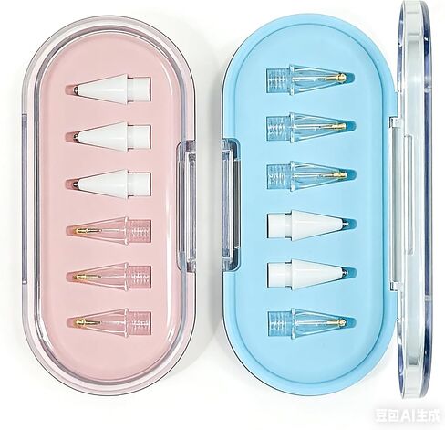 6 Pack Replacement Pencil Tips with Case for Apple iPad 2nd / 1st Generation - Sensitive and Precise Control iPencil Nibs Compatible with iPad for Pencil USB C/ 2nd/ 1st Gen Apple Pen (Pink Box) in Saudi Arabia