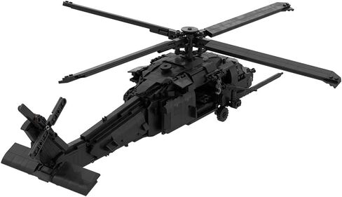 مجموعة مكعبات بناء لعبة تجميع طائرات الهليكوبتر HH-60G (1431 قطعة/أسود) in Kuwait