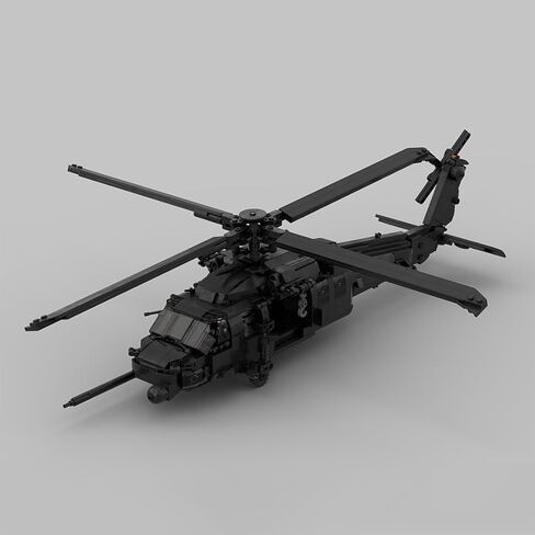 مجموعة مكعبات بناء لعبة تجميع طائرات الهليكوبتر HH-60G (1431 قطعة/أسود) in Kuwait