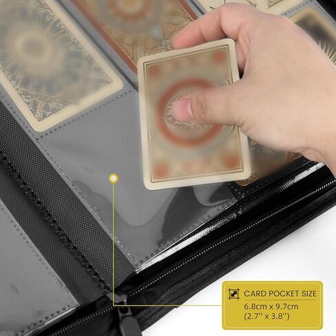 ألبوم مجموعة بطاقات التداول المتميزة، 9 جيوب، 20 صفحة، 360 بطاقة، حافظة جلدية مع أكمام عرض متعددة الصفحات للبطاقات الرياضية وبطاقات الألعاب (أحمر) in Saudi Arabia