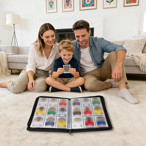ألبوم مجموعة بطاقات التداول المتميزة، 9 جيوب، 20 صفحة، 360 بطاقة، حافظة جلدية مع أكمام عرض متعددة الصفحات للبطاقات الرياضية وبطاقات الألعاب (أحمر) in Saudi Arabia