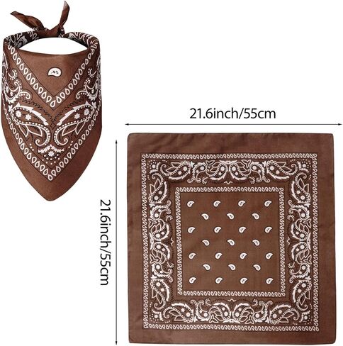 Cowboy Costume Set for Small Dog Cat Pet Mini Cowboy Hat with Bandana for Halloween Holiday Party Cosplay (Brown) in Saudi Arabia