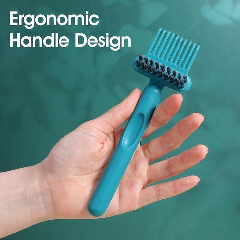 2 Pack 2-in-1 Hair Brush Cleaner, Comb Remover Tool, hair brush cleaner tool brush cleaner tool for Home, Salon Removal Hair Dust (Gray, Dark Green) (Gray, Dark green) in Saudi Arabia