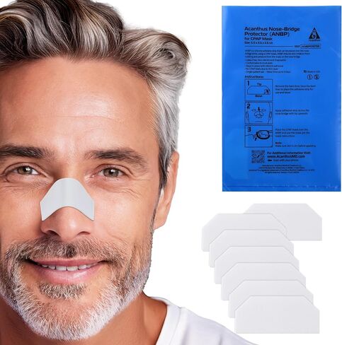 Acanthus - CPAP Nose Bridge Protector - Silicone CPAP Mask Cushion for Nasal Skin Protection - Reusable Latex-Free - CPAP Accessories Mask Liner - Pack of 10 in Saudi Arabia