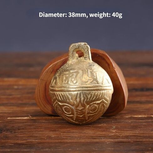 38mm العتيقة برونزية النحاس معدن جلجل الرنين أجراس DIY الحرفية المعلقات الخرز in Saudi Arabia
