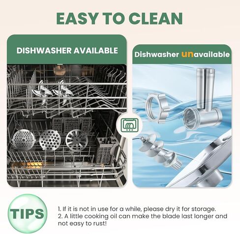 Electric Meat Grinder 2000W Heavy Duty, Touchscreen Control with Ice Shaver, Veggie Shredder, 2 Blades, 3 Plates, Sausage Stuffer & Kubbe Kit, #10 Size for Home Use in Kuwait