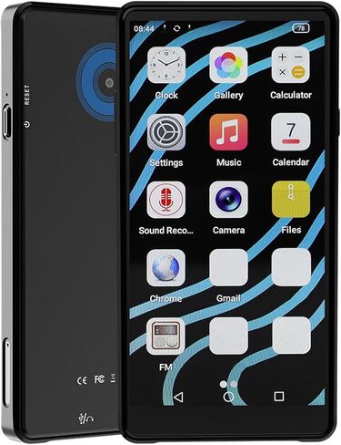 مشغل Diyeeni MP3 مع بلوتوث وواي فاي، ومساحة تخزين 64 جيجابايت ونظام تشغيل Android 12، وشاشة لمس عالية الدقة 4.99 بوصة، ومشغل MP3 Android MP4 للأطفال مع Spotify، Libby in Kuwait