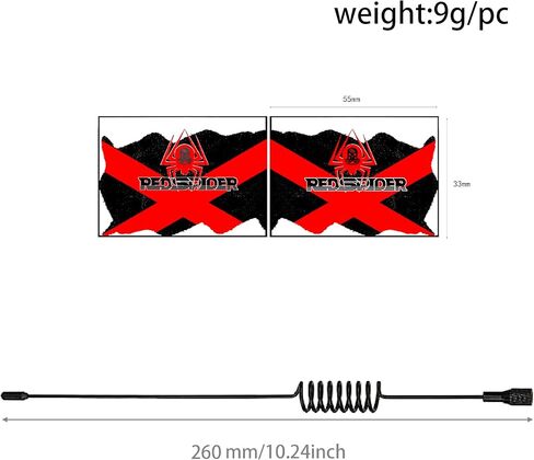 2pcs 10.62'' Metal Antenna with Flag Simulation Decoration Accessories Compatible with Axial SCX10 90046 Traxxas TRX4 D90 D110 Tamiya CC01 1/10 RC Crawler Truck (2) in Saudi Arabia