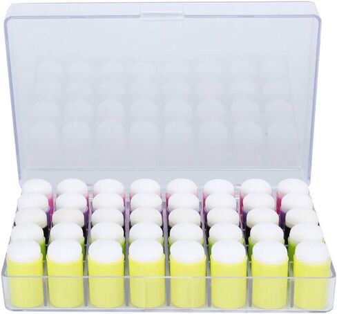 Rengue 40pcs Finger Sponge Daubers Art Ink Stamping Craft Drawing Finger Painting Sponge Special Shape Design for Dyeing Color Mixing Registration with Bright Colors (Mocha Green) in Saudi Arabia