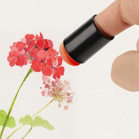 1000 PCS Sponge Finger, Daubers Children Finger Painting Tool, Plastic Scrawl Kit with Strong Water Absorption, Suitable for Artistic Creations Such as Ink, Chalk and Paint (1000 Pieces/Box) in Kuwait