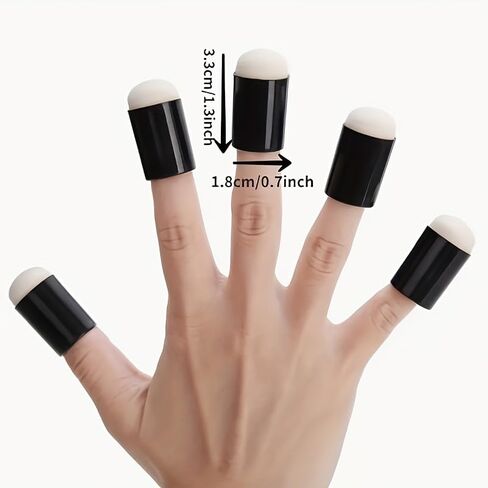 10pcs Durable ABS Material Professional Craft Finger Sponge Daubers Set for Card Making, Painting,Stamping, Ink, Artistic Use in Saudi Arabia