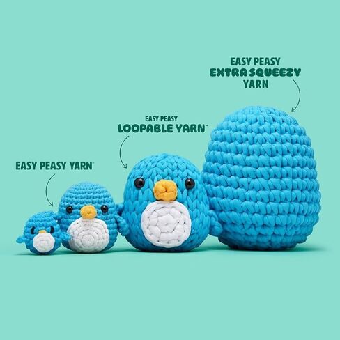 The Woobles Crochet Kit for Beginners with Easy Peasy Loopable Yarn, As Seen on Shark Tank - Easy Arts and Crafts Knitting & Crochet Animals Kit with Step-by-Step Video Tutorials (JoJo The Bunny) in Kuwait
