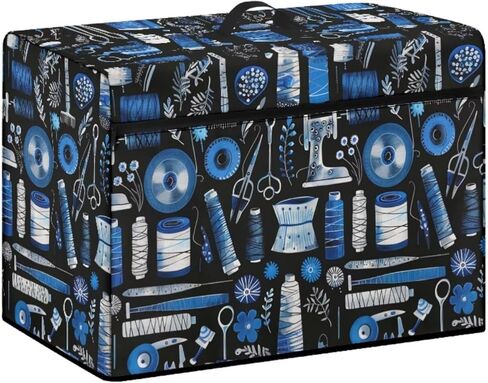 UNICEU Sewing Machine Rose Print Sewing Machine Cover Zipper Washable Easy Storage Dust Protection with Front Zipper Pocket Top Handle in Saudi Arabia