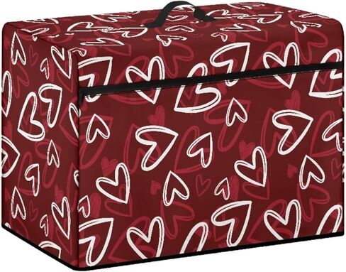 UNICEU Sewing Machine Rose Print Sewing Machine Cover Zipper Washable Easy Storage Dust Protection with Front Zipper Pocket Top Handle in Saudi Arabia