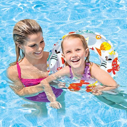 Intex 20-Inch Inflatable Kids Swim Ring Tube Pool Float (4 Pack) in Kuwait
