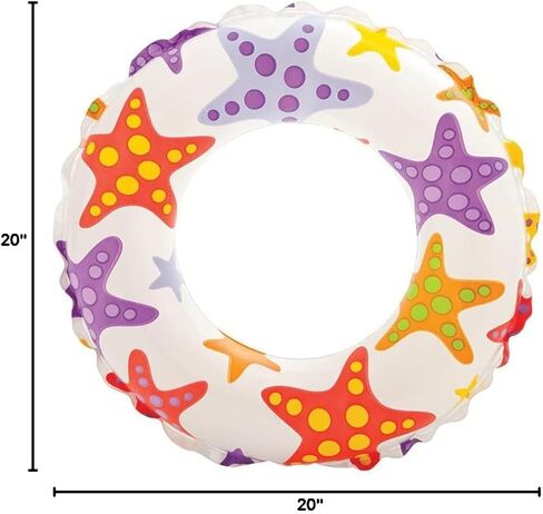 Intex 20-Inch Inflatable Kids Swim Ring Tube Pool Float (4 Pack) in Kuwait
