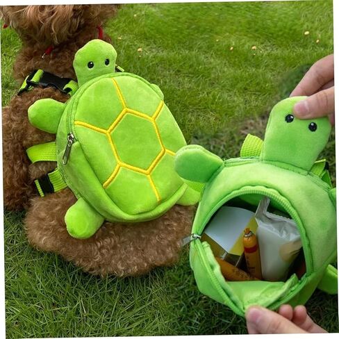 Dog Backpack Harness Turtle Shape Breathable Adjustable Cute Dog Hiking Backpack Zipper Closure 8x7in Dog Backpack for Small and Medium-Sized Dogs Dog Hiking Backpack in Saudi Arabia