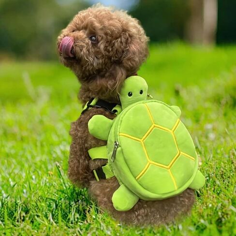 Dog Backpack Harness Turtle Shape Breathable Adjustable Cute Dog Hiking Backpack Zipper Closure 8x7in Dog Backpack for Small and Medium-Sized Dogs Dog Hiking Backpack in Saudi Arabia