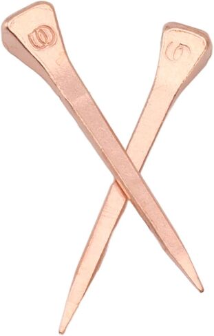 YUYTE 250Pcs Horseshoe Nails, Copper Plated Rustproof Equestrian Riding Equipment, with Plastic Storage Box, for Horse Hoof Care and Livestock Farm Use (45mm E3) in Saudi Arabia