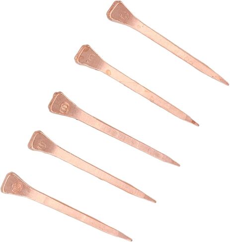 YUYTE 250Pcs Horseshoe Nails, Copper Plated Rustproof Equestrian Riding Equipment, with Plastic Storage Box, for Horse Hoof Care and Livestock Farm Use (45mm E3) in Saudi Arabia