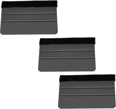 10Pcs Car Scraper Scratch Wrap Squeegee for Car Smoothing Tool - Widely Used in Color Changing Film Installation (Black) in Saudi Arabia
