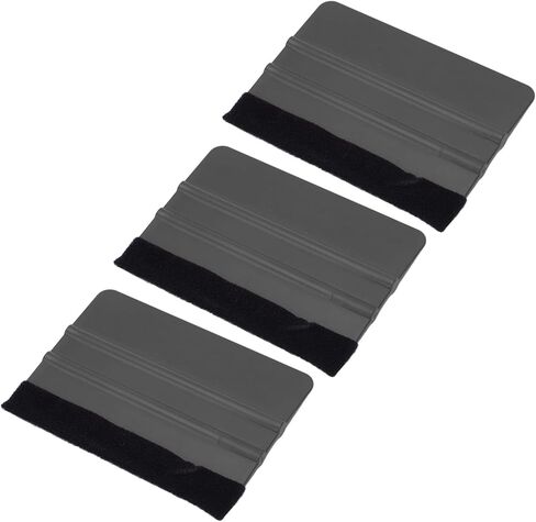 10Pcs Car Scraper Scratch Wrap Squeegee for Car Smoothing Tool - Widely Used in Color Changing Film Installation (Black) in Saudi Arabia