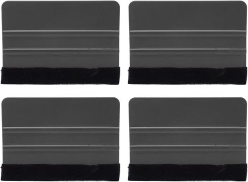 10Pcs Car Scraper Scratch Wrap Squeegee for Car Smoothing Tool - Widely Used in Color Changing Film Installation (Black) in Saudi Arabia