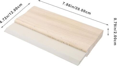Screen Printing Squeegee Rubber Wood Handle 20cm Wear-Resistant Ink Scraper for Fabric Printing Manual Water-Based Ink Use in Saudi Arabia