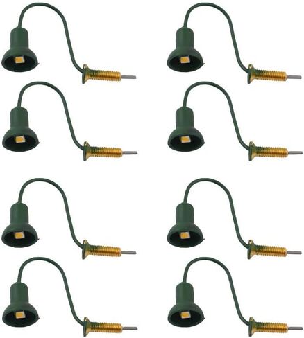مجموعة 8 قطع من أعمدة مصابيح مسار القطار النموذجي، مصابيح حائط LED للشارع بمقياس O + مجموعة مقاومات، مصابيح عمود إضاءة LED للسكك الحديدية، مصابيح حائط نموذجية لمصابيح الحديقة in Saudi Arabia