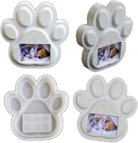 Silicone Pet Pawprint Frame Mold User Friendly Silicone Frame Mold for Craft Jewelry Making Home Decorations Personalized in Saudi Arabia