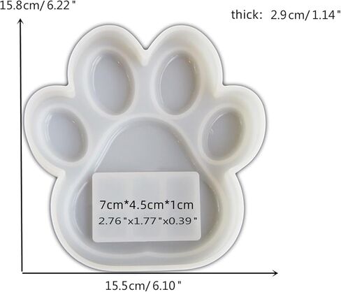 Silicone Pet Pawprint Frame Mold User Friendly Silicone Frame Mold for Craft Jewelry Making Home Decorations Personalized in Saudi Arabia