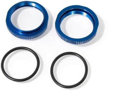 Tekno RC Aluminum Shock Adjustment Collars (Blue), TKR6013BL in Saudi Arabia