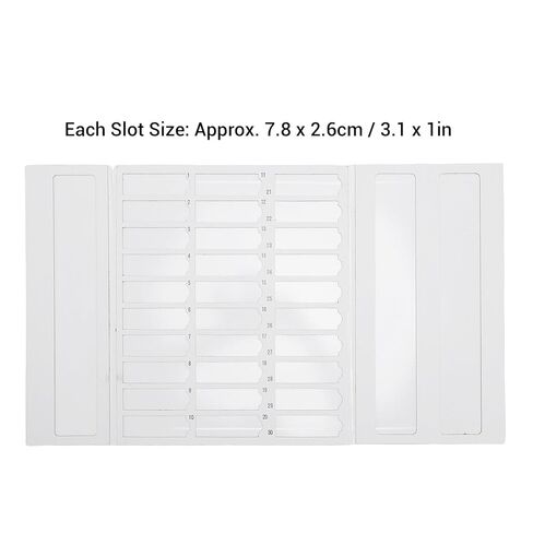 TOPINCN Microscope Slide Storage Tray, 30 Place Cardboard Slide Holder with Numbered Slots for Easy Access and Organization in Saudi Arabia