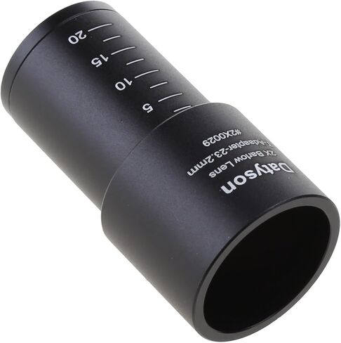 Microscope 2X Lens for 23.2mm Mount Port Biological Microscope Full Metal Aluminum Lens Glass Lens in Saudi Arabia