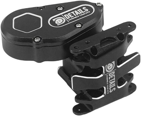 Details Aluminum Gear Box and Skid Plate for SCX30, Red Metal Transmission Housing, RC Car Upgrade Parts, Compatible with SCX30 RC Vehicles (Black) in Kuwait