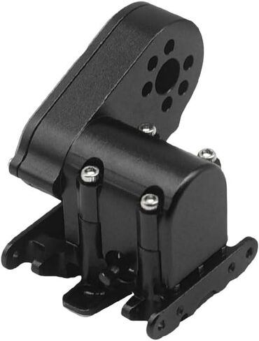 Details Aluminum Gear Box and Skid Plate for SCX30, Red Metal Transmission Housing, RC Car Upgrade Parts, Compatible with SCX30 RC Vehicles (Black) in Kuwait