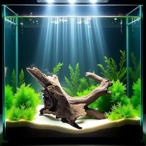 Natural Driftwood Tree Decoration for Aquarium, Fish Tank Plant Stump Ornament, Random Style(5-10cm) in Saudi Arabia