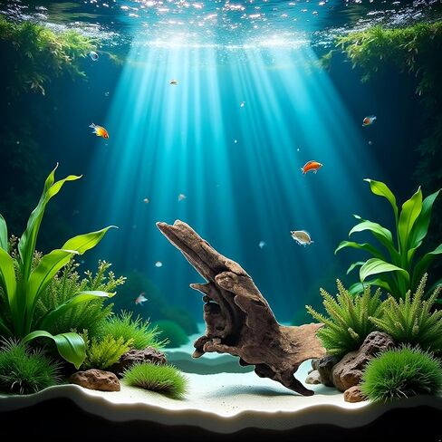 Natural Driftwood Tree Decoration for Aquarium, Fish Tank Plant Stump Ornament, Random Style(5-10cm) in Saudi Arabia