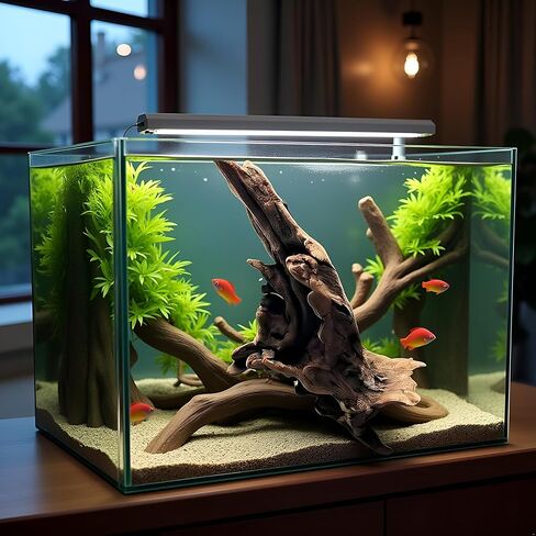 Natural Driftwood Tree Decoration for Aquarium, Fish Tank Plant Stump Ornament, Random Style(5-10cm) in Saudi Arabia