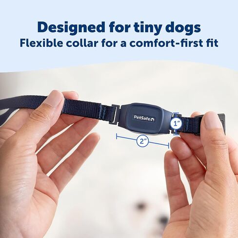 PetSafe NanoBark 2.0 Bark Collar for Small Dogs - Lightweight, Adjustable Dog Collar - Smart Bark Detection - Auto-Adjusting Static Correction - Waterproof & Rechargeable - 4–15" in Saudi Arabia