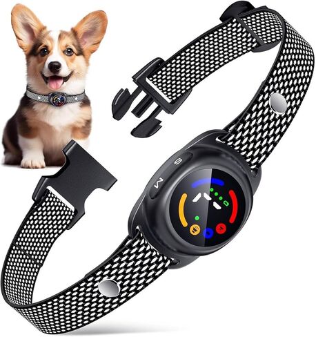 Bark Collar for Small Medium Dogs, Dog Bark Collar with Beep Vibration, IP67 Waterproof Rechargeable Barking Collar with 7 Adjustable Sensitivity (Classic Black) in Saudi Arabia