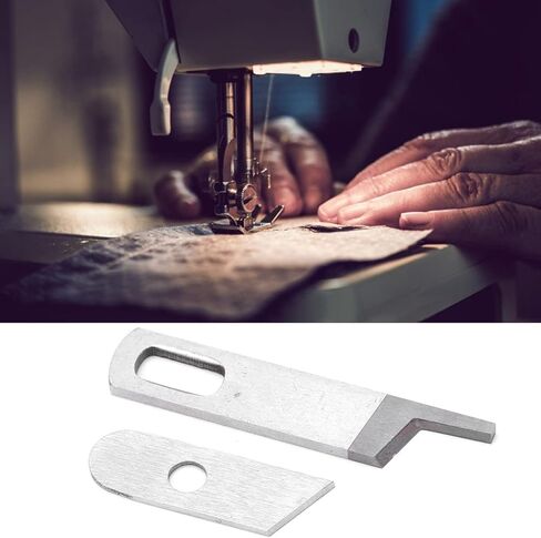 2 Sets Serger Blade Sewing Machine Blades Serger Knife Overlock Blade Household Overlocker Knife Set Upper and Lower Knife Fit for in Saudi Arabia