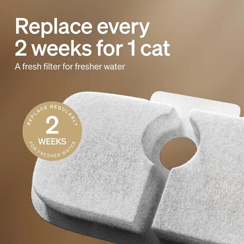 PETLIBRO Cat Water Fountain Filter, 4 Packs Cat Fountain Filter Replacement & Sponges for Dockstream WF106/WF116/WF105/WF115/WF005, 2-Month Set Easy-Swap for PETLIBRO Pet Fountain in Saudi Arabia