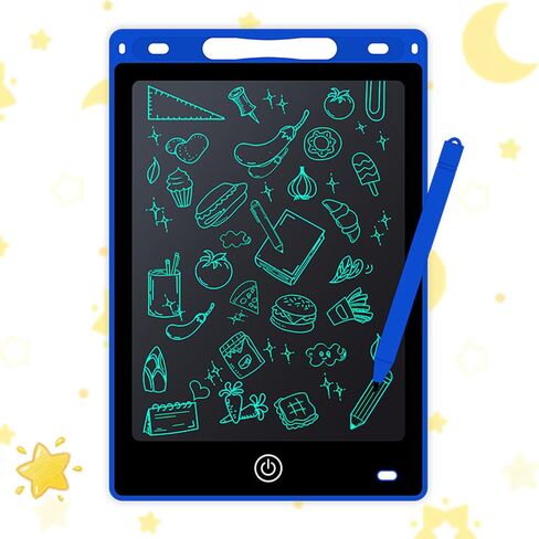 1pcs 21.7cm LCD writing board with color screen drawing and stylus, Christmas, birthday, Halloween, Thanksgiving gifts, interactive learning tools, fun design (excluding battery) in Saudi Arabia