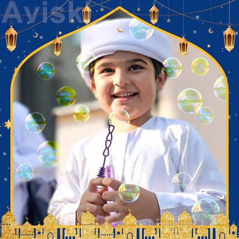40Pcs Eid/Ramadan Mubarak Bubble Wands, Mini Bubble Wands for Eid Party Favors, Islamic Gift Toys for Girls Boys Kids Toddler Adults, Party Bag Stuffers Goodie Bag Filler, Classroom Prizes in Saudi Arabia