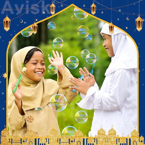 40Pcs Eid/Ramadan Mubarak Bubble Wands, Mini Bubble Wands for Eid Party Favors, Islamic Gift Toys for Girls Boys Kids Toddler Adults, Party Bag Stuffers Goodie Bag Filler, Classroom Prizes in Saudi Arabia